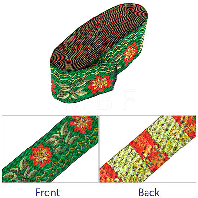 Gorgecraft Embroidery Polyester Ribbons SRIB-GF0001-02C-1