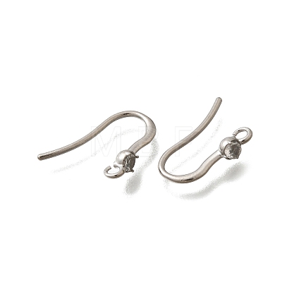 304 Stainless Steel Rhinestone Earring Hooks STAS-D310-01P-04-1