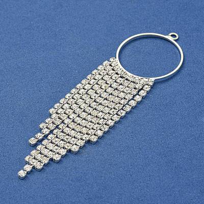 Brass Rhinestone Pendants KK-I715-01S-03-1