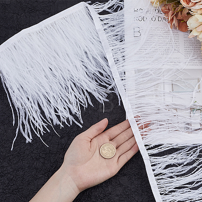 2M Fashion Ostrich Feather Trimming DIY-GF0009-45A-02-1