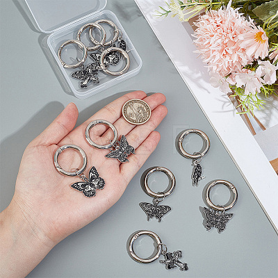 10Pcs 5 Style Alloy Enamel Shoes Charms HJEW-PH02496-1