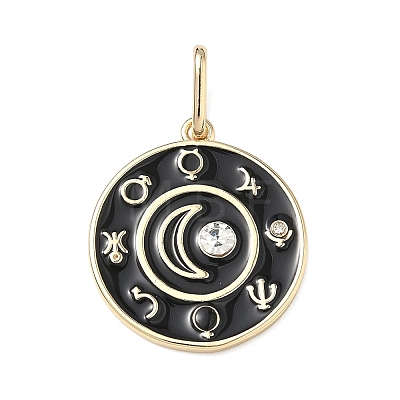 Brass Enamel Pendants ENAM-I086-10-1