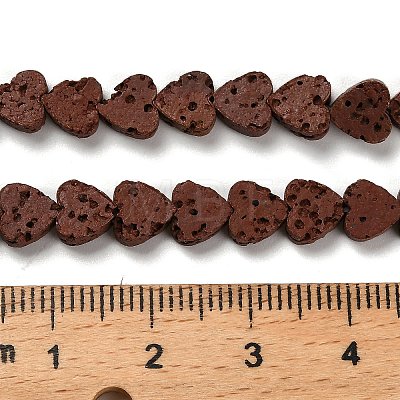 Synthetic Lava Rock Dyed Beads Strands G-R010-01B-1