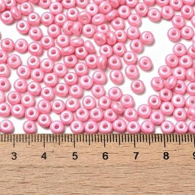 Baking Paint Luster Glass Seed Beads SEED-B001-04A-01-1