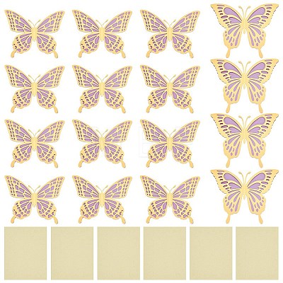 Paper 3D Butterfly Decorations DIY-WH0308-366-1