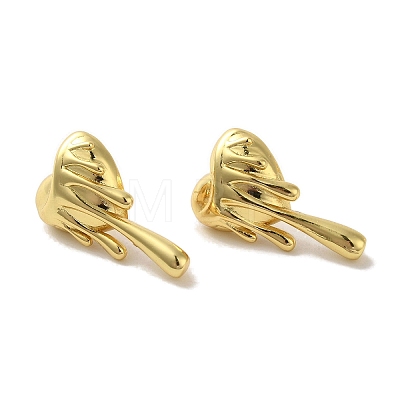 Rack Plating Brass Stud Earrings EJEW-R162-28G-1