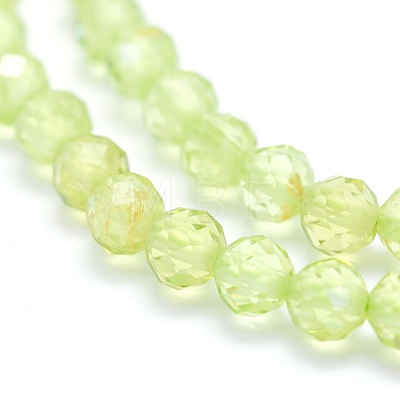 Natural Prehnite Beads Strands G-O166-19-2mm-1