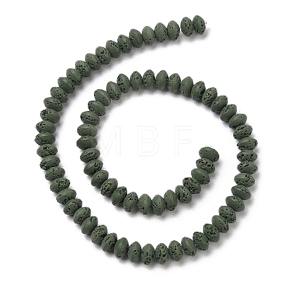 Synthetic Lava Rock Beads Strands G-B087-02A-04-1