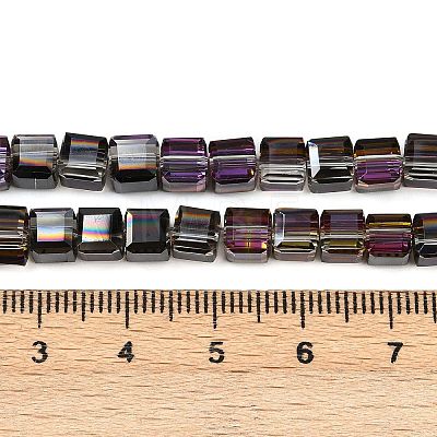 Electroplate Glass Beads Strands EGLA-B011-07A-HP02-1