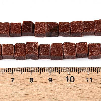 Synthetic Goldstone Beads Strands G-T139-6x6-18A-1