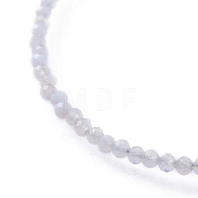 Natural Light Blue Agate Bead Bracelets BJEW-JB04555-03-1