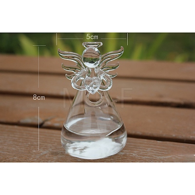 Angel Shape Glass Vase PW-WG63977-01-1