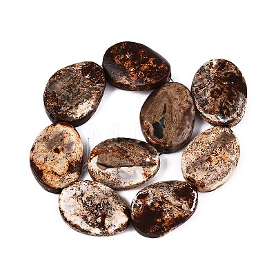 Natural Tree Bark Agate Beads Strands G-Q606-23B-1