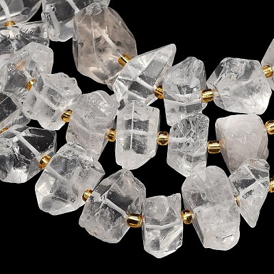 Natural Quartz Crystal Beads Strands G-F833-S01-01-1