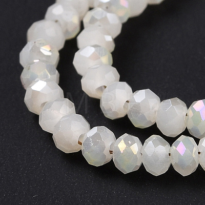 Electroplate Glass Faceted Rondelle Beads Strands EGLA-D020-3x2mm-05-1