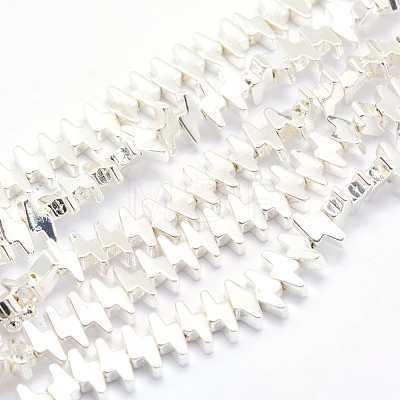 Electroplate Non-magnetic Synthetic Hematite Beads Strands G-L485-19-S-1