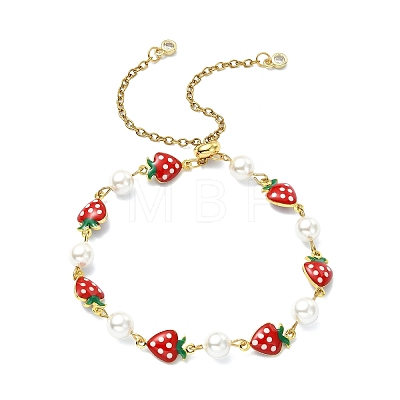Adjustable Brass Enamel Slider Bracelets BJEW-JB13841-1