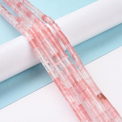 Cherry Quartz Glass Beads Strands G-G990-C09-1