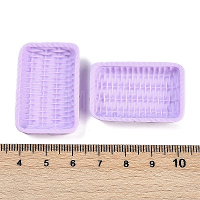 Rattan Basket Resin Cabochons RESI-Q014-07D-1