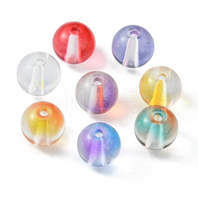120Pcs 8 Colors Glass Beads GLAA-FS0001-42-1