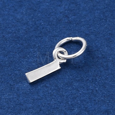 925 Sterling Silver Letter Charms STER-C012-01S-I-1
