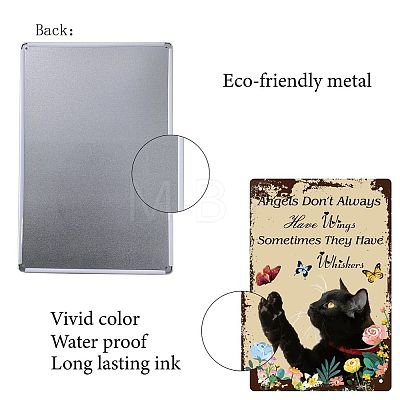 Rectangle Metal Iron Sign Poster AJEW-WH0157-331-1