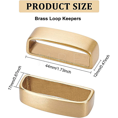 Brass Loop Keepers DIY-BC0005-96-1