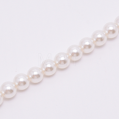 White Acrylic Round Beads Bag Handles FIND-TAC0006-22D-02-1