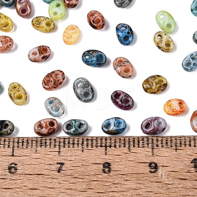 Picasso Glass Seed Beads GL-N001-02-1