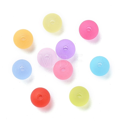 Transparent Acrylic Ball Beads FACR-R021-6mm-M-1
