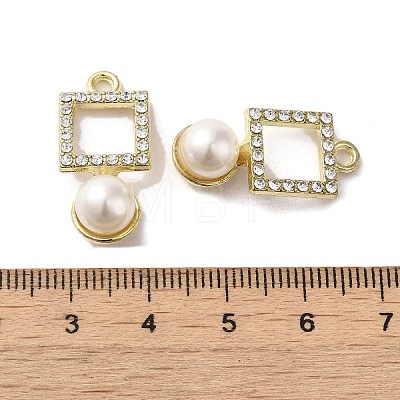 Alloy with Rhinestone Pendants FIND-B032-24G-1