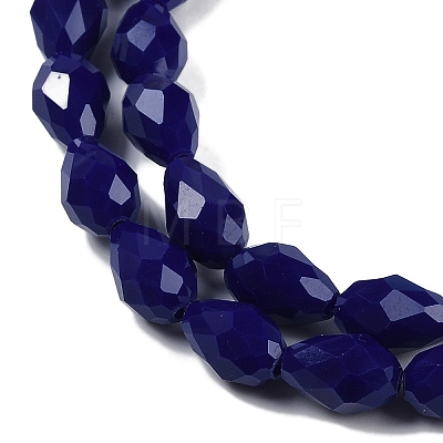 Opaque Solid Color Imitation Jade Beads Strands EGLA-N013-P10mm-D03-1