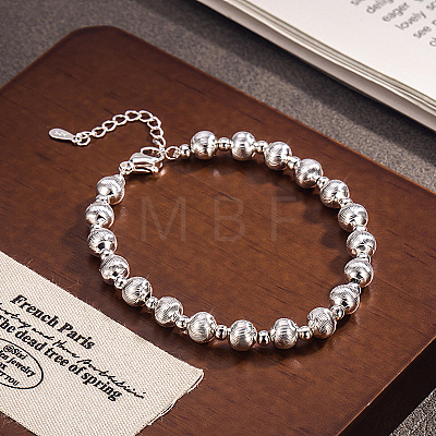 Brass Round Beaded Bracelets for Women WG861DA-01-1
