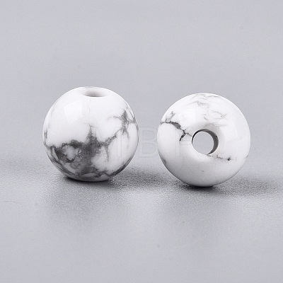 Natural Howlite Beads G-Q602-08C-07-1