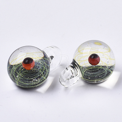 Handmade Lampwork Pendants LS-LAMP-N021-005D-1