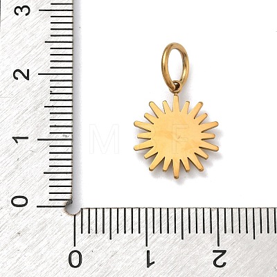 304 Stainless Steel Micro Pave Clear Cubic Zirconia Pendants STAS-Z189-01G-02-1