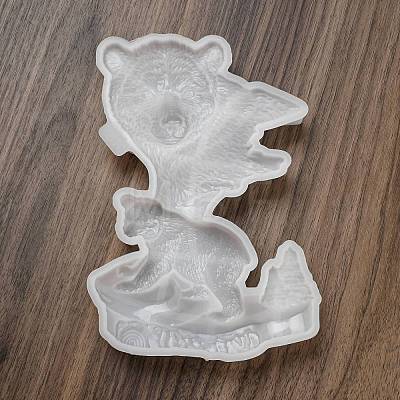 Bear Family DIY Silicone Molds AJEW-D052-06-1