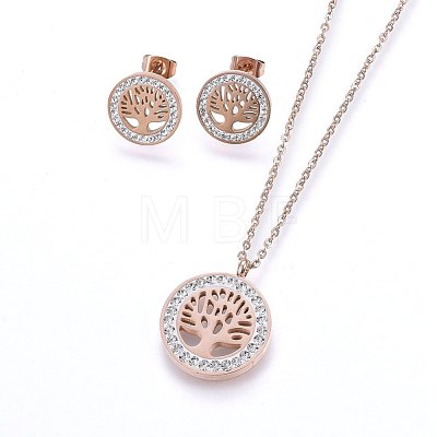 304 Stainless Steel Jewelry Sets SJEW-H143-04-1