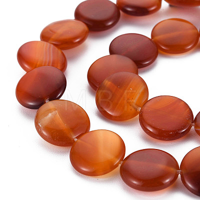 Natural Red Agate Beads Strands G-S359-348-1