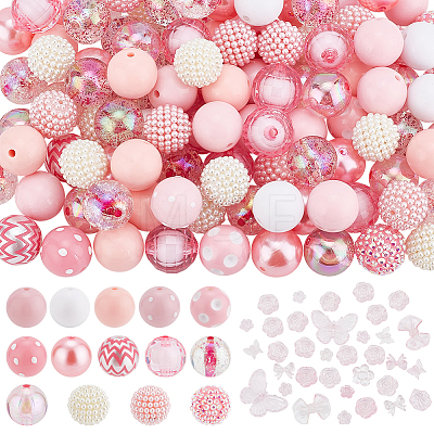   16 Style Mixed Style Acrylic Beads Sets OACR-PH0004-08-1