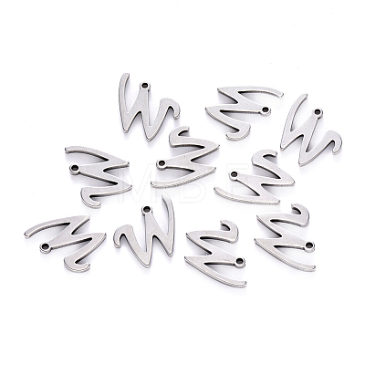 Tarnish Resistant 201 Stainless Steel Charms STAS-R105-W-1
