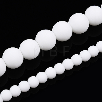 Opaque Glass Beads Strands GLAA-T032-P8mm-MD02-1