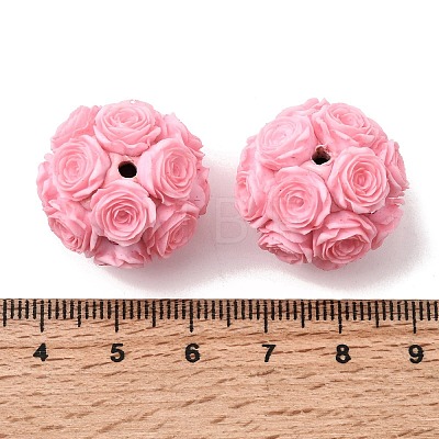 Opaque Acrylic & Rhinestone & Resin Beads OACR-D039-05-1