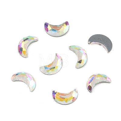 Faceted K9 Glass Rhinestone Cabochons EGLA-O007-30A-1-1