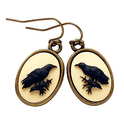 Alloy Enamel Dangle Earrings FS-WGA17FA-01-1