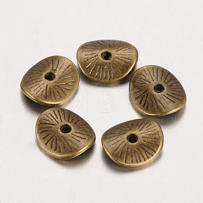 Tibetan Style Wavy Spacer Beads LS-TIBEP-A11067-AB-FF-1
