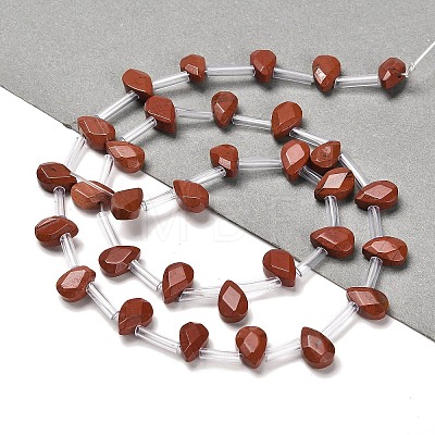 Natural Red Jasper Beads Strands G-Q167-A26-02-1