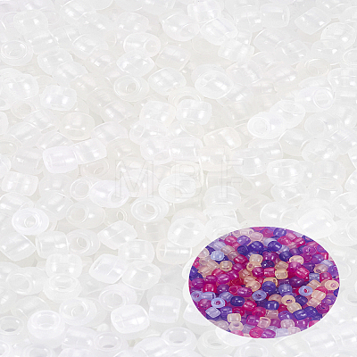 500Pcs Transparent Plastic Beads KY-LP0001-05-1
