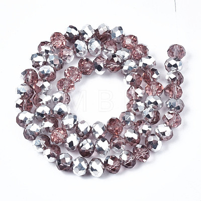 Electroplate Glass Bead Strands GR8MMY-29S-1