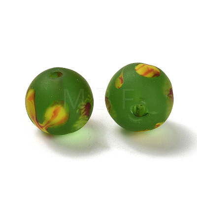 Handmade Frosted Lampwork Beads LAMP-C016-04C-02-1